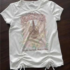 Nashville White Short Sleeve Kids Tee